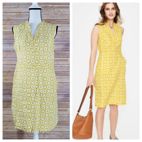 Boden Dresses & Skirts - Boden 12 12p Petite Linen Mimosa Daisy Chain Dress